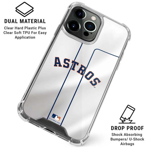 MLB Houston Astros Jersey iPhone 16 Pro Clear Case